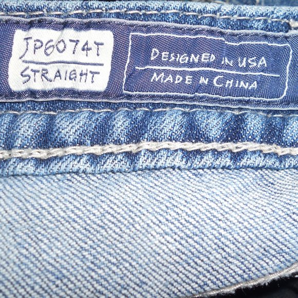 Miss Me 25 Straight Skinny Jeans Heavily Embellished Low Rise - Picture 9 of 12